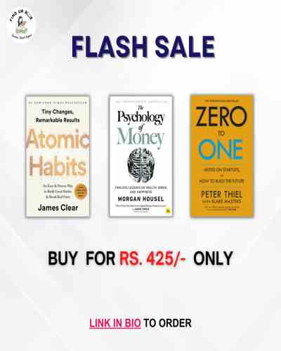 Atomic Habits  –  zero to one  –  The Psychology of money ( Combo )