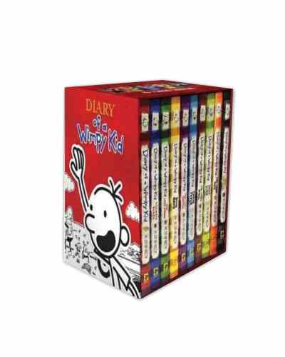 Diary of a Wimpy Kid Box Set - Books 1-12 by Jeff Kinney (English, Paperback)